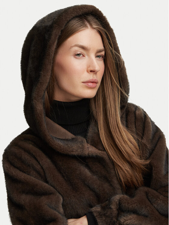 Marella Marella Futro Emme by Marella Fanello 2625456102 Beżowy ciemny Regular Fit