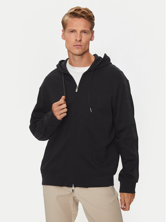 Armani Exchange Mikina 6DZMLC ZJNNZ 1200 Čierna Regular Fit
