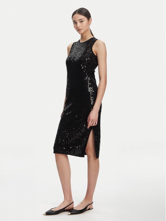 Marella Marella Φόρεμα κοκτέιλ Adetto 2523326024 Μαύρο Regular Fit