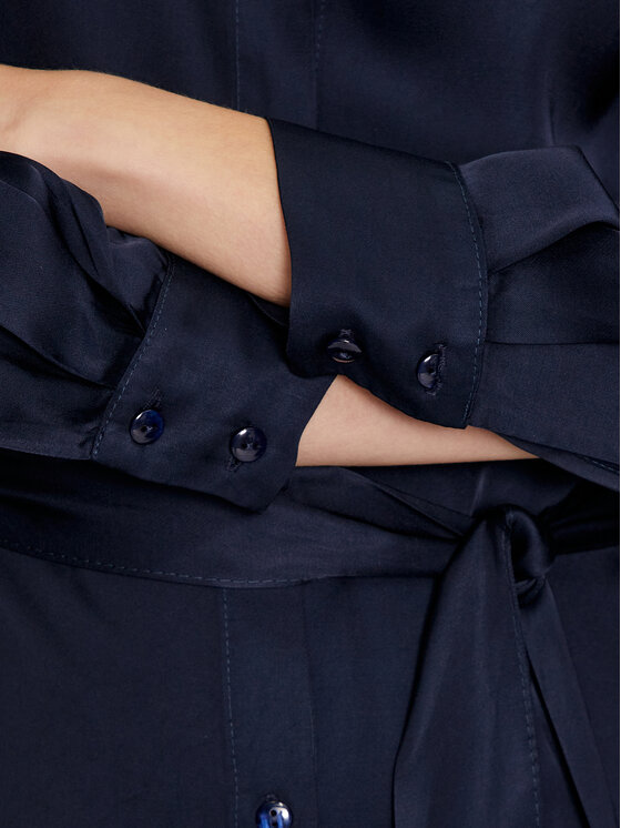 Haveone Haveone Hemdkleid AWG-M017 Dunkelblau Regular Fit