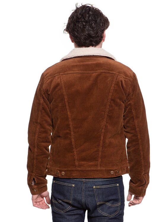 Wrangler Wrangler Giubbotto invernale 124MJ SHERPA Marrone Regular Fit