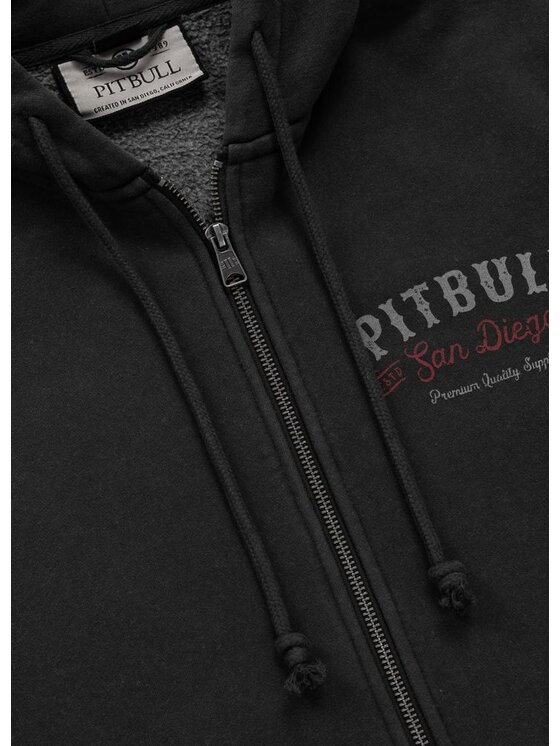 PITBULL PITBULL Bluza Washed STRENGHT & RESPECT Szary Regular Fit