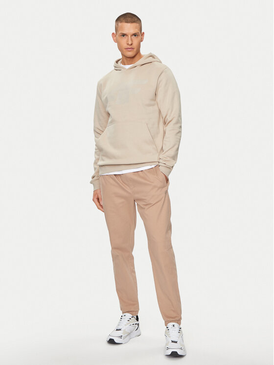 4F 4F Felpa 4FWSS24TSWSM0950 Beige Regular Fit