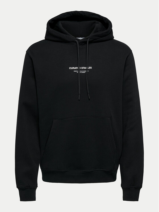 Only & Sons Only & Sons Μπλούζα Curated 22030921 Μαύρο Regular Fit