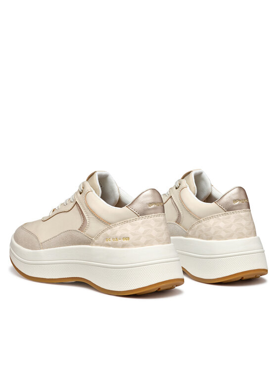 Geox Geox Sneakersy D Spherica ECUB-3 D46WTD 08504 C1122 Écru