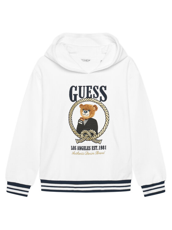 Guess Guess Bluză J6RQ05 KAD74 Alb Regular Fit