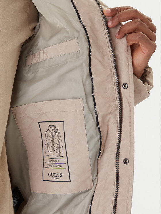 Guess Guess Kurtka zimowa M5BL2M W2232 Beżowy Regular Fit