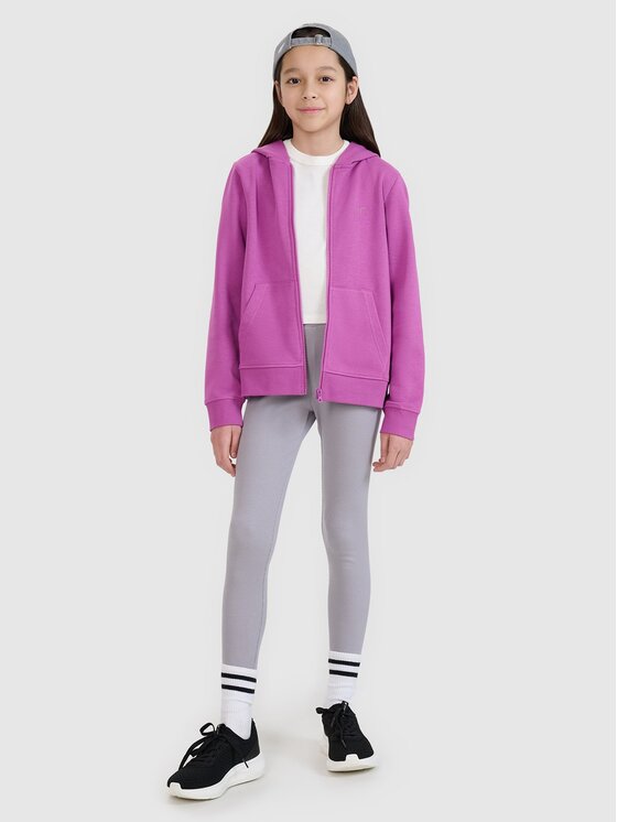 4F 4F Bluza 4FJWSS25TSWSF1706-50S Fioletowy Regular Fit