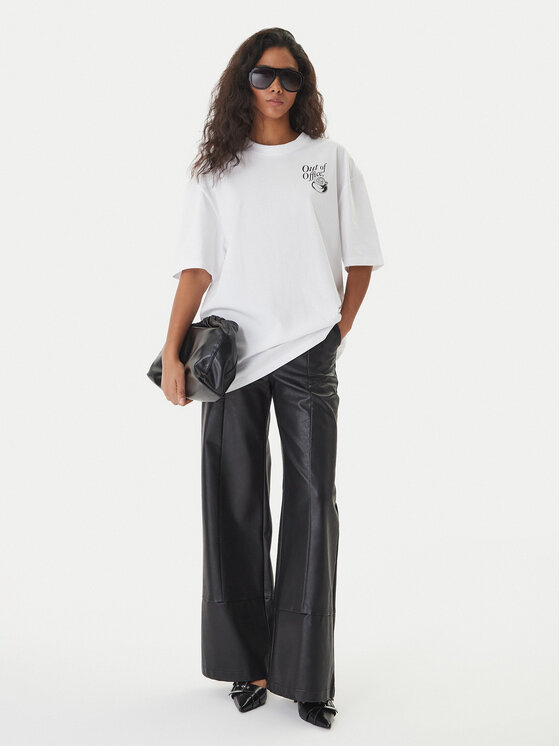 HUGO HUGO Tričko 50560772 Biela Oversize