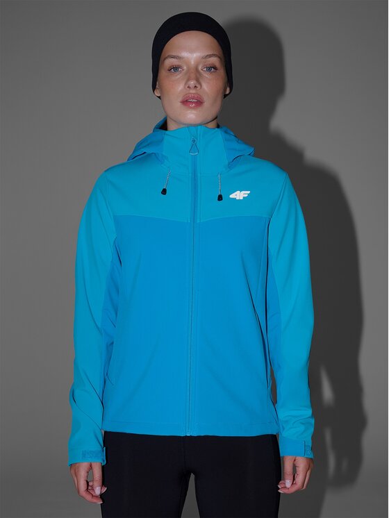 4F 4F Giacca softshell 4FRAW25TSOFF505-33S Blu Regular Fit