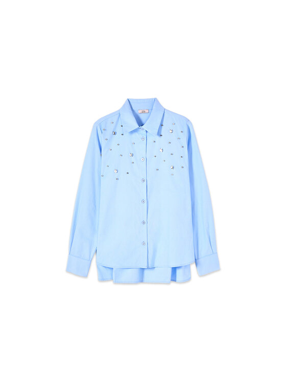 Oltre Oltre Camicia 5083R003214N004 Turchese Over Fit