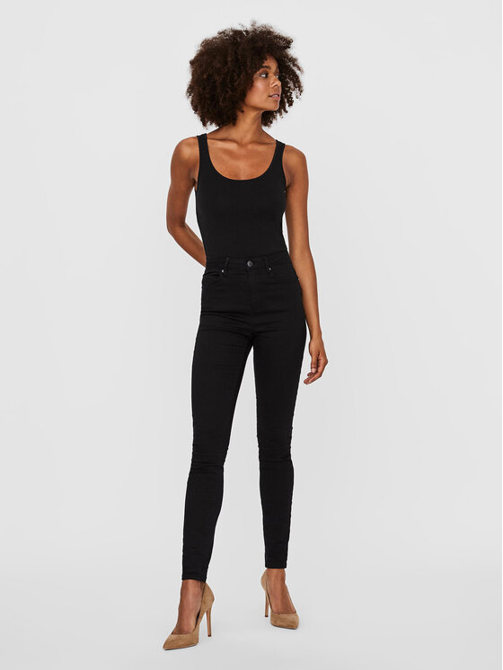 Vero Moda Vero Moda Top Maxi My Soft 10185110 Czarny Regular Fit