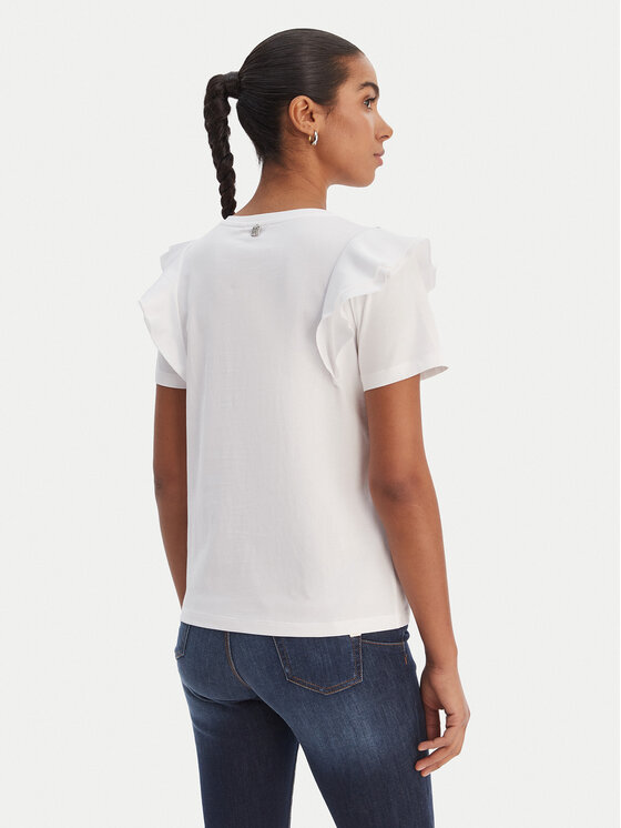 Fracomina Fracomina Μπλουζάκι FR26ST3039J40001 Εκρού Regular Fit