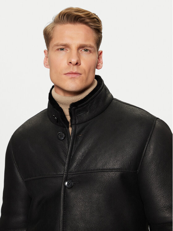 JOOP! JOOP! Fellmantel 17 Parton 80000662 Schwarz Regular Fit