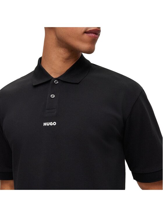 HUGO Hugo Polo 23784 Czarny Slim Fit