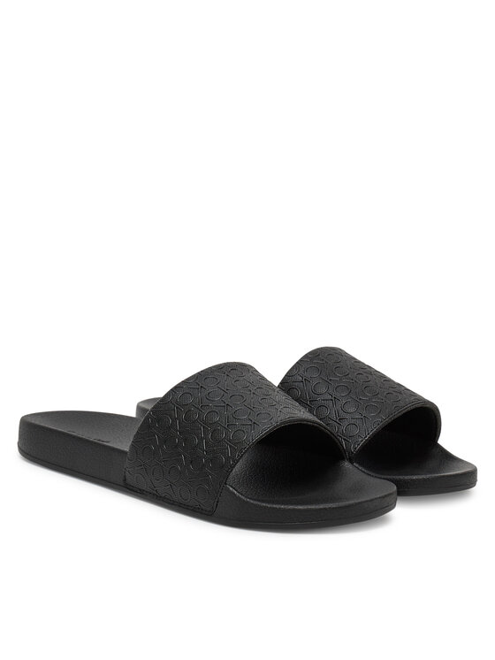 Calvin Klein Calvin Klein Klapki Pool Slide Mono HW0HW02541 Czarny