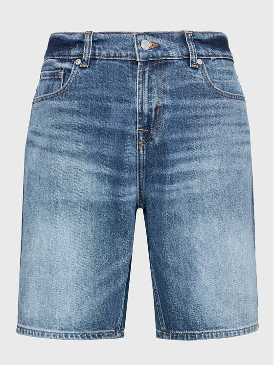 7 For All Mankind Pantaloni scurți de blugi Lagoon JSSRC100LO Albastru Regular Fit