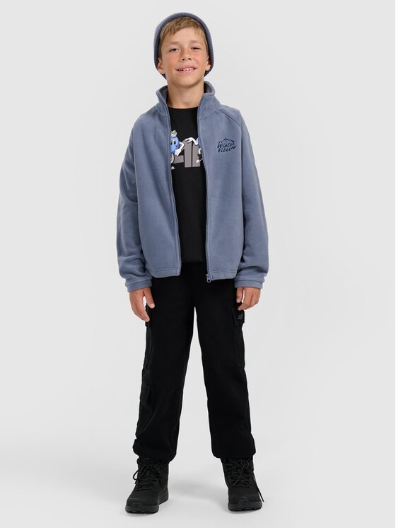 4F 4F Felpa di pile 4FJRAW25TFLEM490-32S Blu scuro Regular Fit