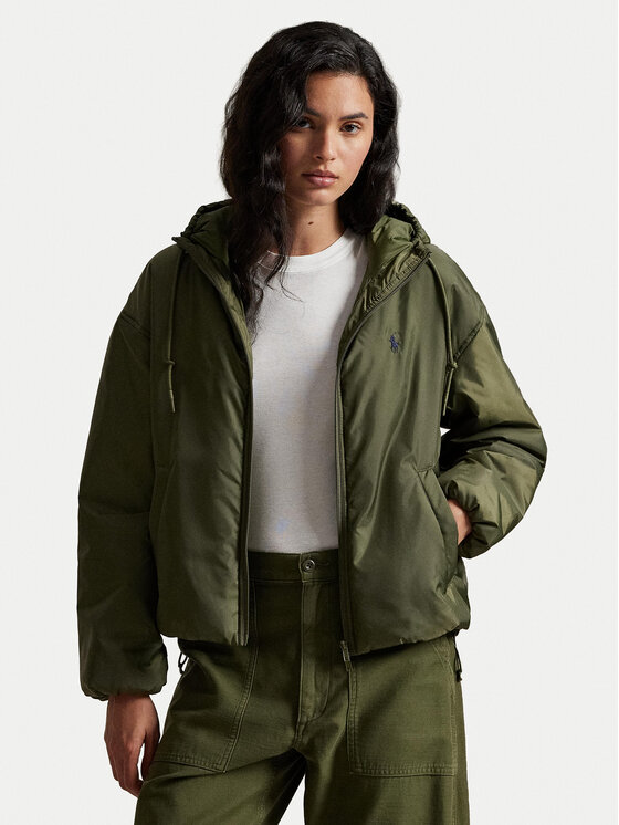 Polo Ralph Lauren Kurtka przejściowa 211A93243001 Zielony Relaxed Fit