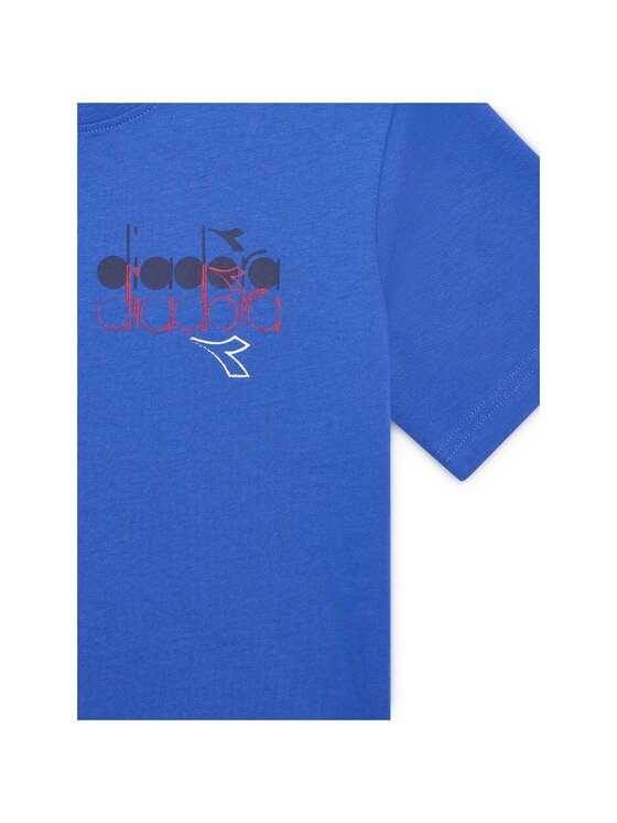 Diadora Diadora T-Shirt DIADORA JB. T-SHIRT SS GRAFFITI SL Niebieski Regular Fit