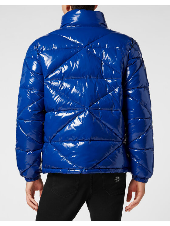 PHILIPP PLEIN PHILIPP PLEIN Vatovaná bunda 159 Světle modrá Regular Fit