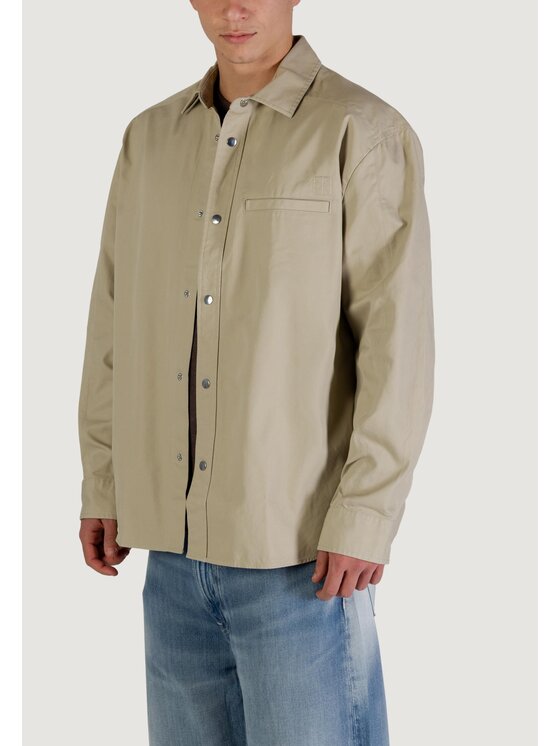 Calvin Klein Jeans Calvin Klein Jeans Μπουφάν δερμάτινο LV04RE109G Μπεζ Casual Fit