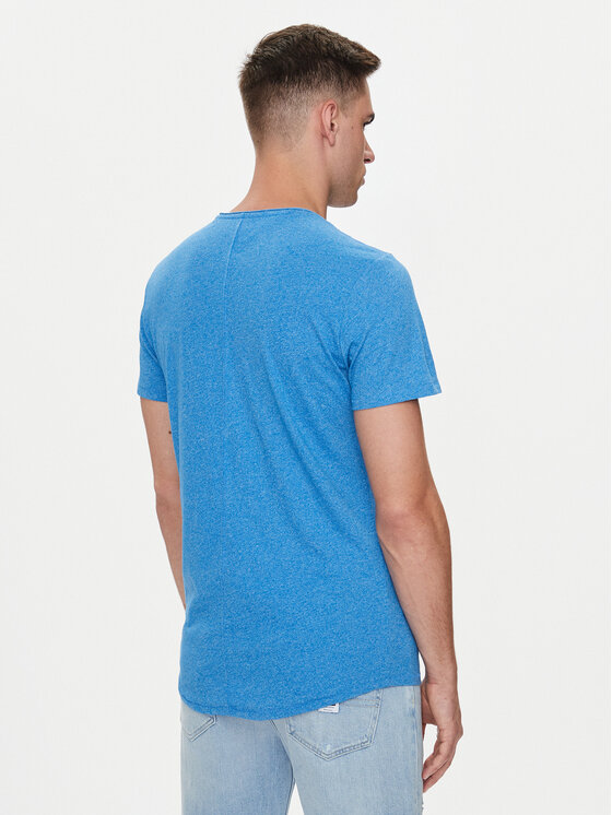 Tommy Jeans Tommy Jeans Majica Jaspe DM0DM09586 Modra Slim Fit