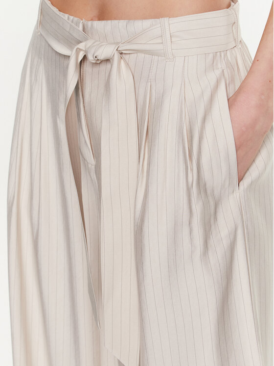 Moss Copenhagen Moss Copenhagen Spodnie materiałowe Joanita 17336 Beżowy Relaxed Fit
