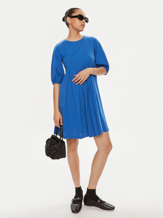 Weekend Max Mara Weekend Max Mara Koktel haljina Jumbo 2415621072650 Plava Regular Fit