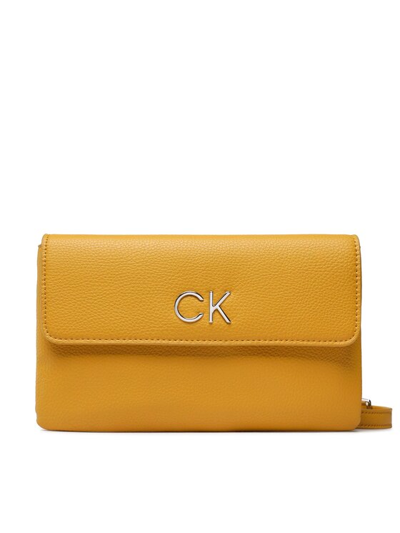 Geantă Calvin Klein Re-Lock Dbl Crossbody Bag Pbl K60K609140 Galben