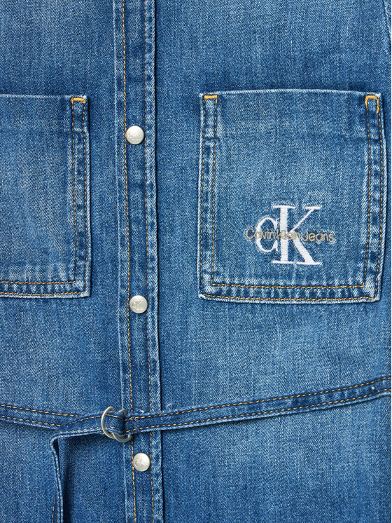 Calvin Klein Jeans Calvin Klein Jeans Džínsové šaty IG0IG02578 Modrá Regular Fit