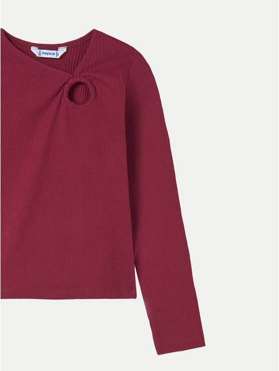 Mayoral Mayoral Bluzka 7011 Czerwony Regular Fit