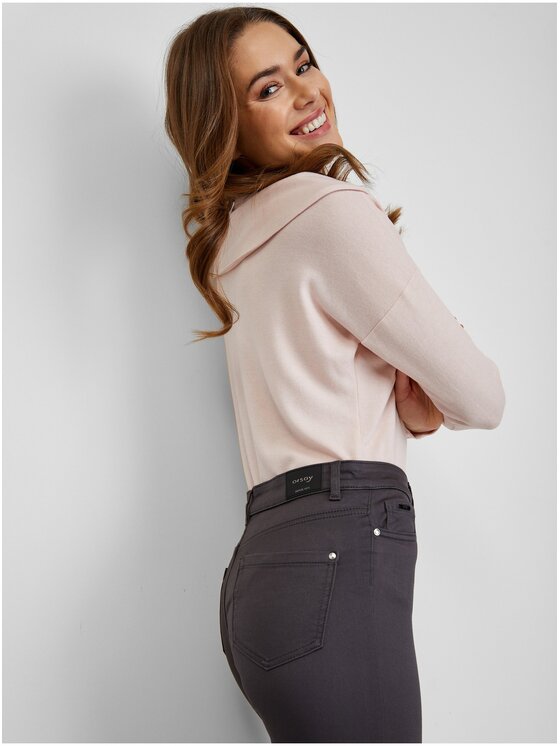 Orsay Orsay Spodnie damskie 319258-659000__38 Szary Skinny Fit