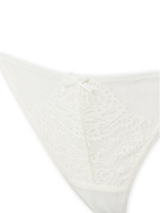 Hunkemöller Hunkemöller Chilot tanga 302385 Écru