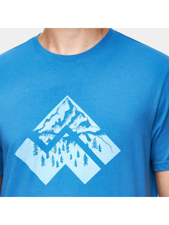 Alpinus Alpinus T-Shirt Mersmel Niebieski Regular Fit