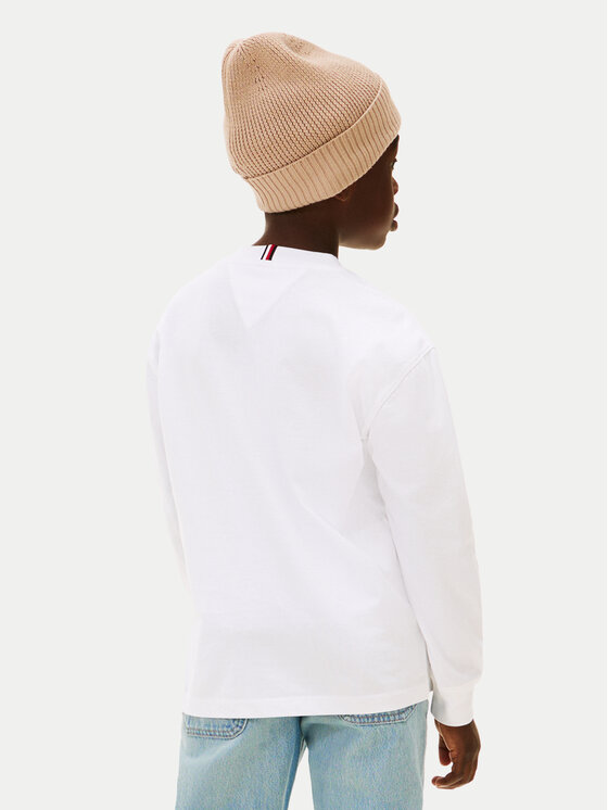 Tommy Hilfiger Tommy Hilfiger Longsleeve Monotype Print KB0KB10052 Λευκό Regular Fit