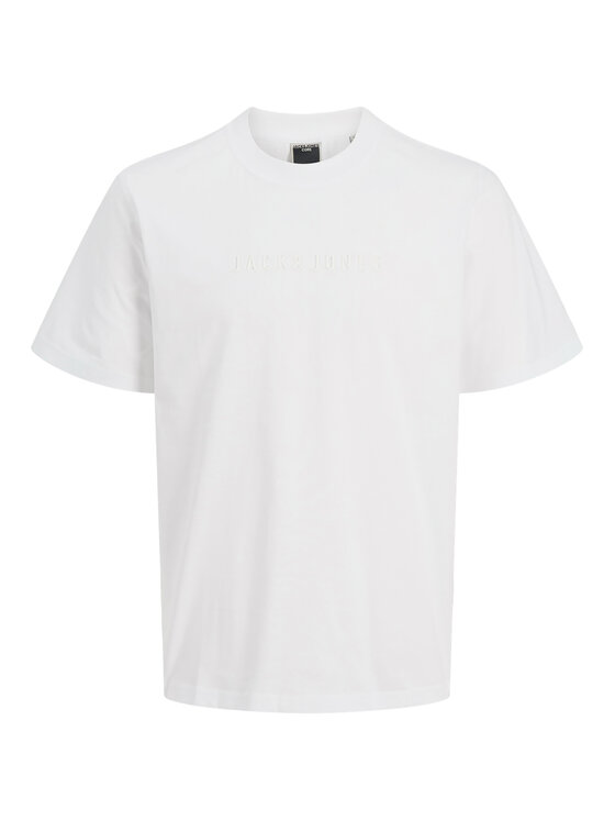 Jack&Jones Jack&Jones Majica Recharge 12273070 Bela Relaxed Fit