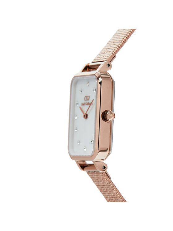 Daniel Wellington Daniel Wellington Zegarek Quadro Lumine Pressed Piano DW00100578 Złoty