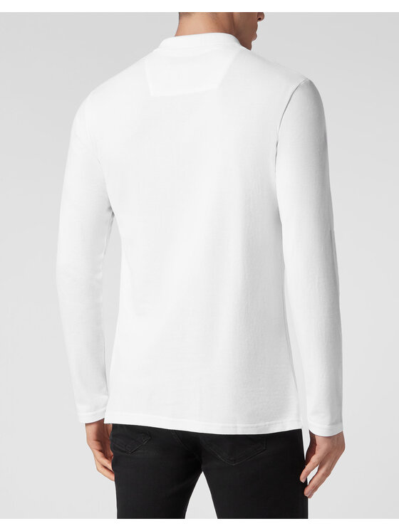 PHILIPP PLEIN PHILIPP PLEIN Polo 255 Biały Regular Fit