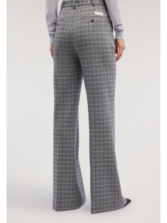 Trussardi Trussardi Spodnie materiałowe P012A002444N0CG Szary Flare Fit