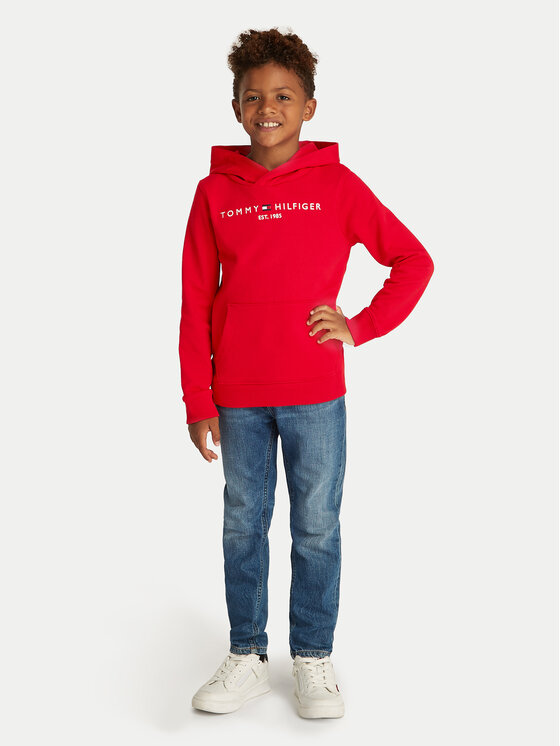 Tommy Hilfiger Tommy Hilfiger Суитшърт Essential KS0KS00205 S Червен Regular Fit