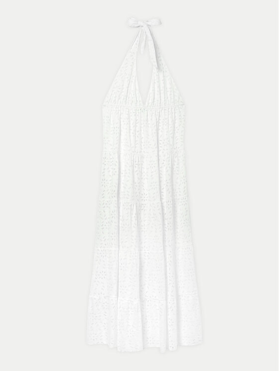 Desigual Desigual Vestito estivo Toronto 24SWVK46 Bianco Regular Fit