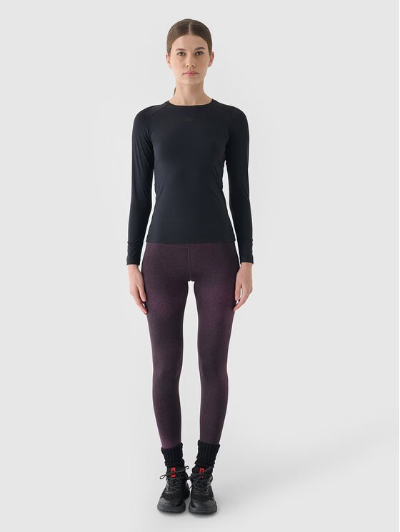 4F 4F Longsleeve 4FWAW24TFLOF276-20S Nero Slim Fit