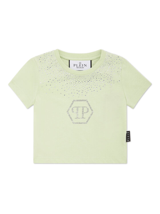 PHILIPP PLEIN PHILIPP PLEIN T-Shirt 28143 Zielony Regular Fit