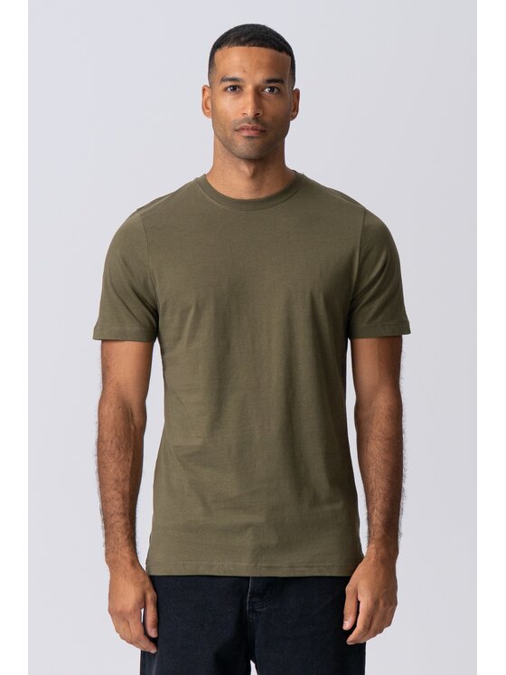 TeeShoppen TeeShoppen T-Shirt Organiczna koszulka Khaki Regular Fit