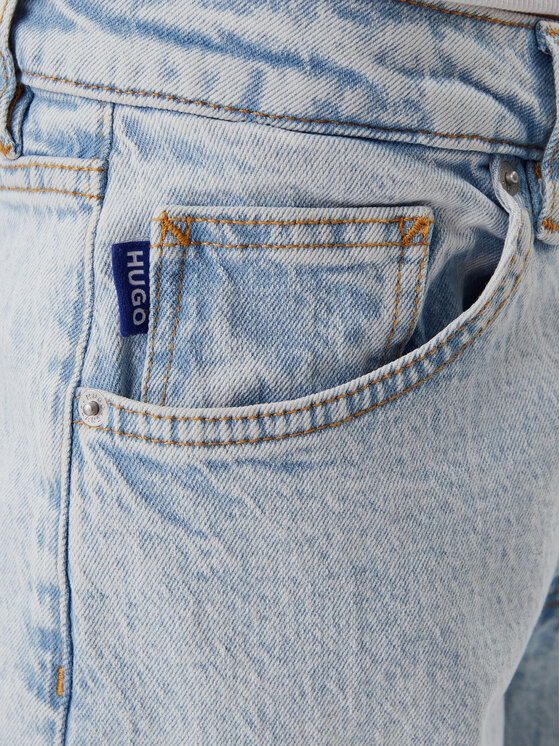 HUGO HUGO Jeans hlače Elyah 50520605 Svetlo modra Regular Fit