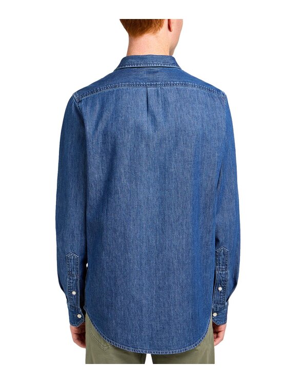 Lee Lee Koszula jeansowa 112349976 Granatowy Regular Fit