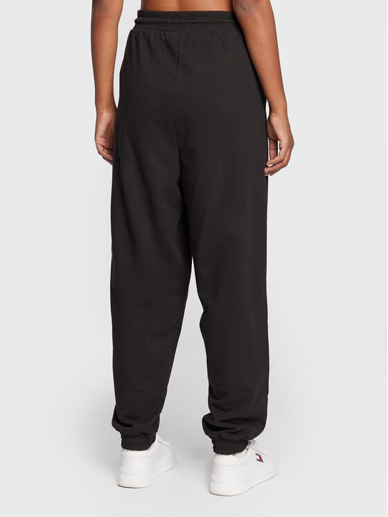 Tommy Jeans Tommy Jeans Sportinės kelnės Signature DW0DW13821 Juoda Regular Fit