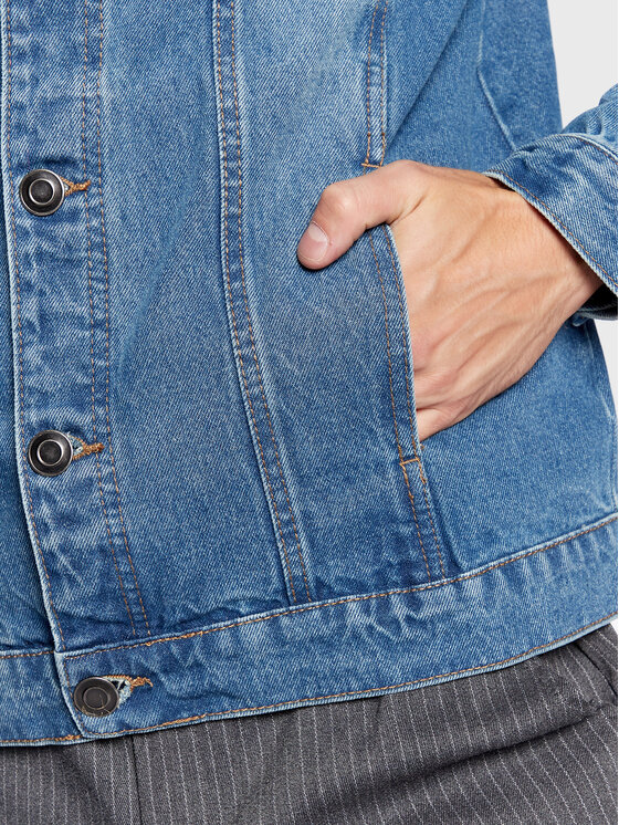 Brave Soul Brave Soul Jeans jakna MJK-FIELDING Modra Regular Fit
