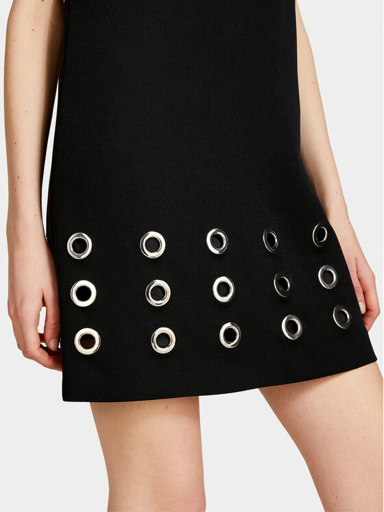 Sisley Sisley Vsakodnevna obleka 4FZXLV05H Črna Regular Fit